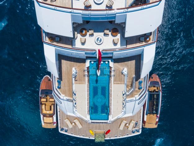 Amadea's features include a 10m infinity pool