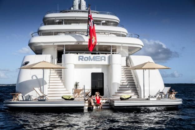 The big beach club has plenty of space for loungers and umbrellas, and a wide central stairway into the water, while a floating pool can also be attached