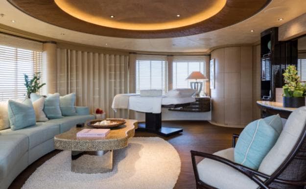 The gorgeous spa and massage salon is on the bridge deck, and provides a serene environment for rest and rejuvenation
