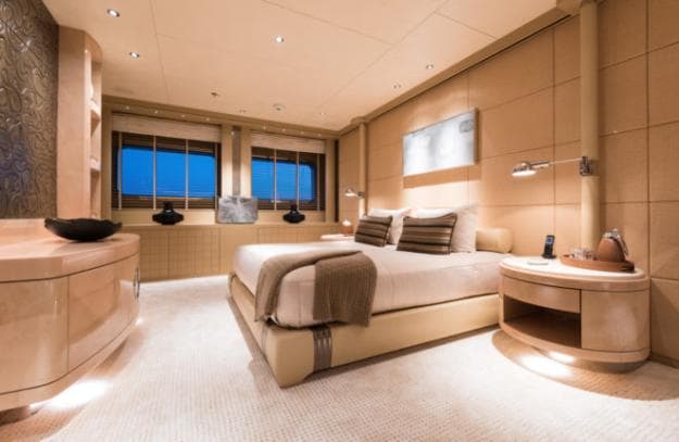 The VIP suite is one of six staterooms