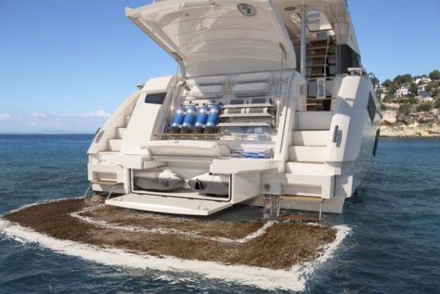 The Manhattan 68 features Sunseeker's 'Beach Club' option