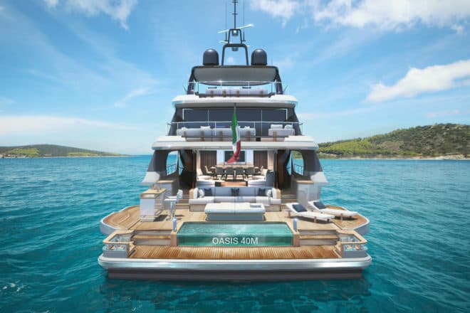 The first five Oasis 40M sales have been to owners from America, Asia and Europe