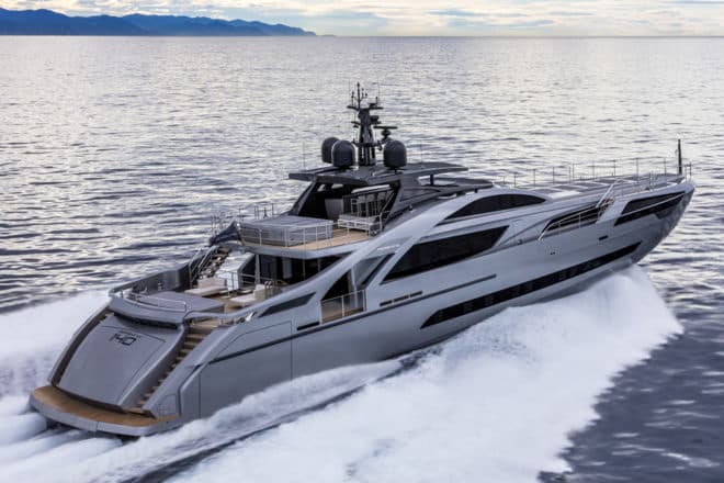 The first Pershing 140, Chorusline, now resides in Hong Kong