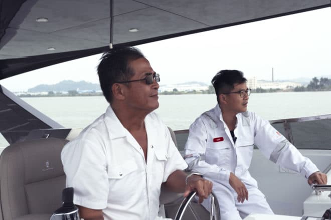 Martin Lo and Hans Lo, fourth and fifth-generations members respectively of the Lo family that has owned Cheoy Lee since the late 19th century