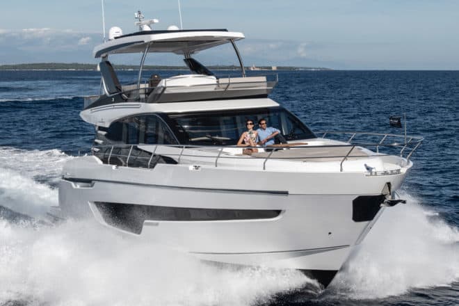 Fairline Squadron 68 (above) and Sunseeker Predator 60 Evo (below)