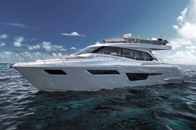 The Ferretti Yachts 500 is scheduled for a September premiere in Cannes