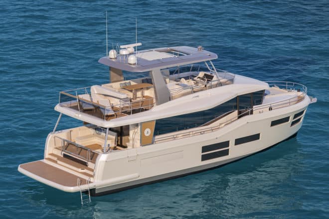 Like the 73ft version, Beneteau's 62ft Project E is also set to launch in early 2021
