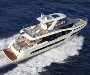 Prestige X70 motor yacht, Garroni Design