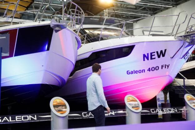 The Galeon 400 Fly world premiere was held at Boot Dusseldorf this year