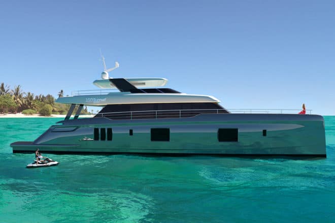 The 100 Sunreef Power is part of the Polish builder's new powercat range