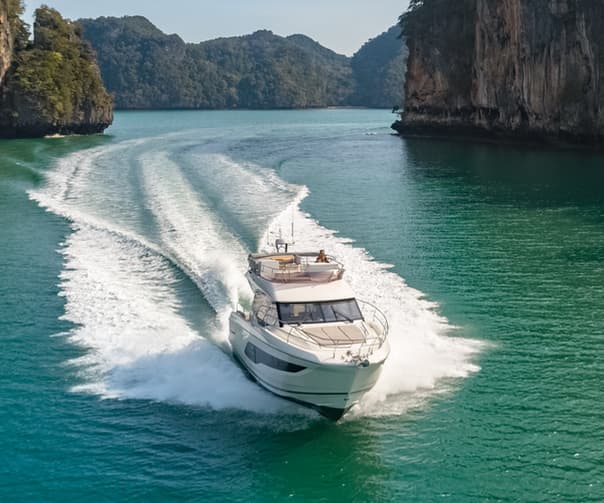 The Prestige 420 had its Asia debut at this year's Thailand Yacht Show