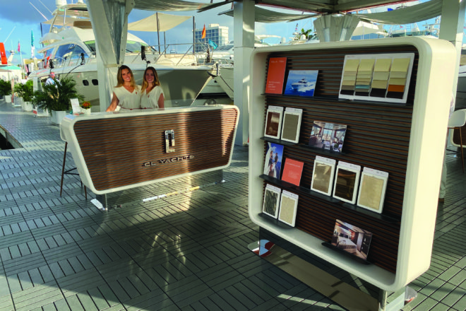The CL Yachts display at the 2019 Fort Lauderdale International Boat Show