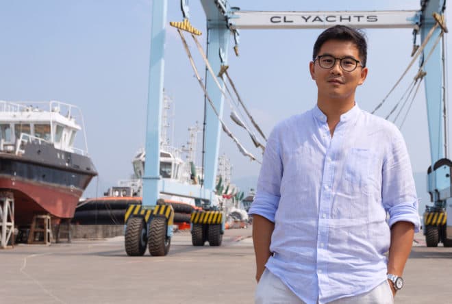 Hans Lo, Deputy Director of CL Yachts, in Doumen, where Cheoy Lee builds workboats