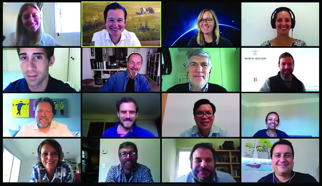 Participants in the first online version of the Water Revolution Foundation’s ‘Sustainability in Practice’ management course