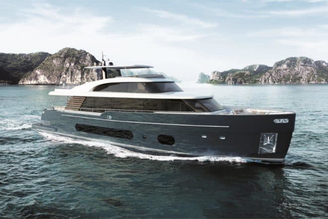 At 83ft in length, the 25 Metri is the flagship of Azimut's Magellano range