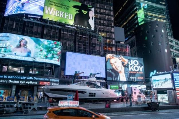 An S6 was memorably displayed in New York’s Times Square