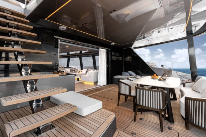The Sunreef 80 Double Happiness was built for a Chinese owner