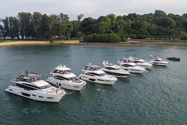 Boat Lagoon Yachting exhibits Princess models in Singapore’s Southern Islands