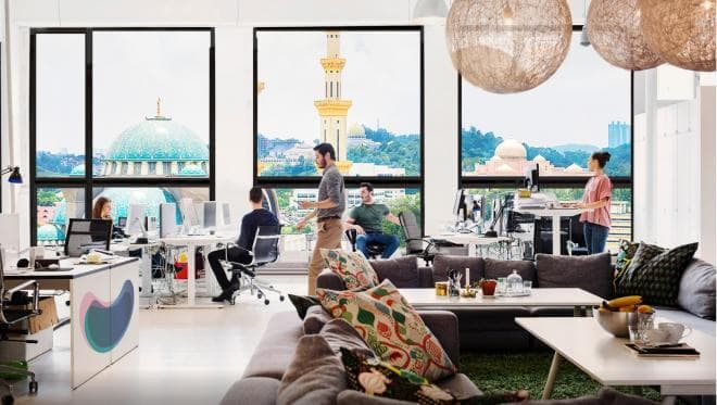 Co-working spaces at UEM Sunrise’s Publika