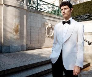 Gieves & Hawkes, man in white suite