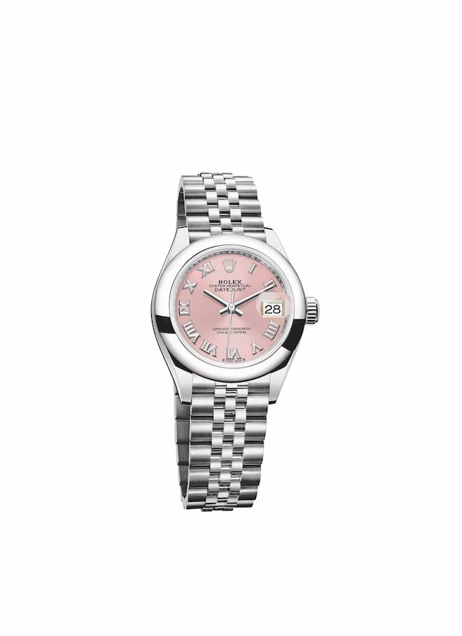 Oyster Lady-Datejust 28 mm, Oystersteel.