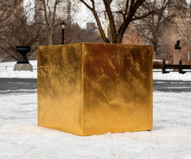 The Castello CUBE in Central Park, New York.