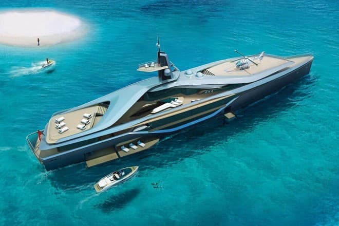 Oceano 90m Kairos, Dubai International Boat Show 2022