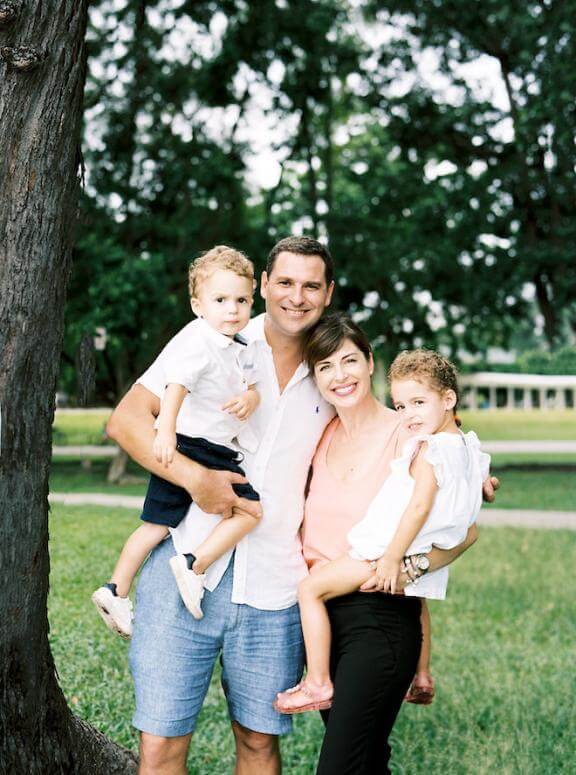 Romain Jean de Dieu with family