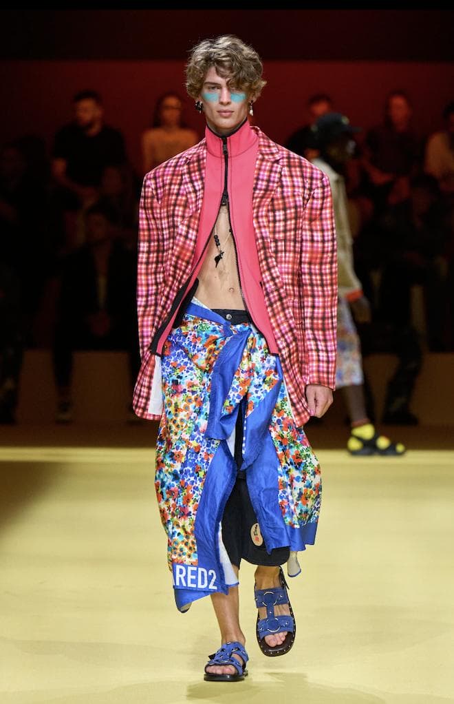 Maximalist Runway Piece Dsquared2 Menswear Spring Summer 2023 Collection