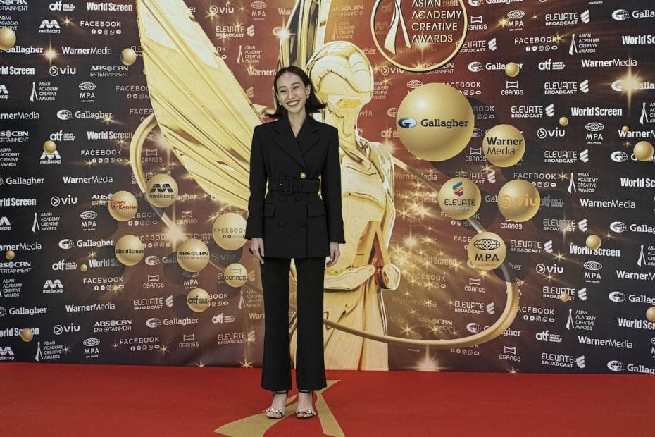 Constance Lau on red carpet of Asian Academy Awards