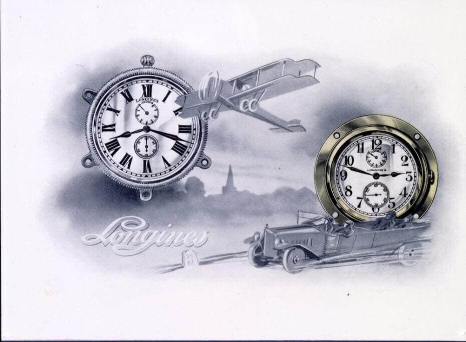 An old advertisement from Longines