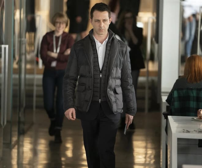 Jeremy Strong as Kendall Roy in Succession.