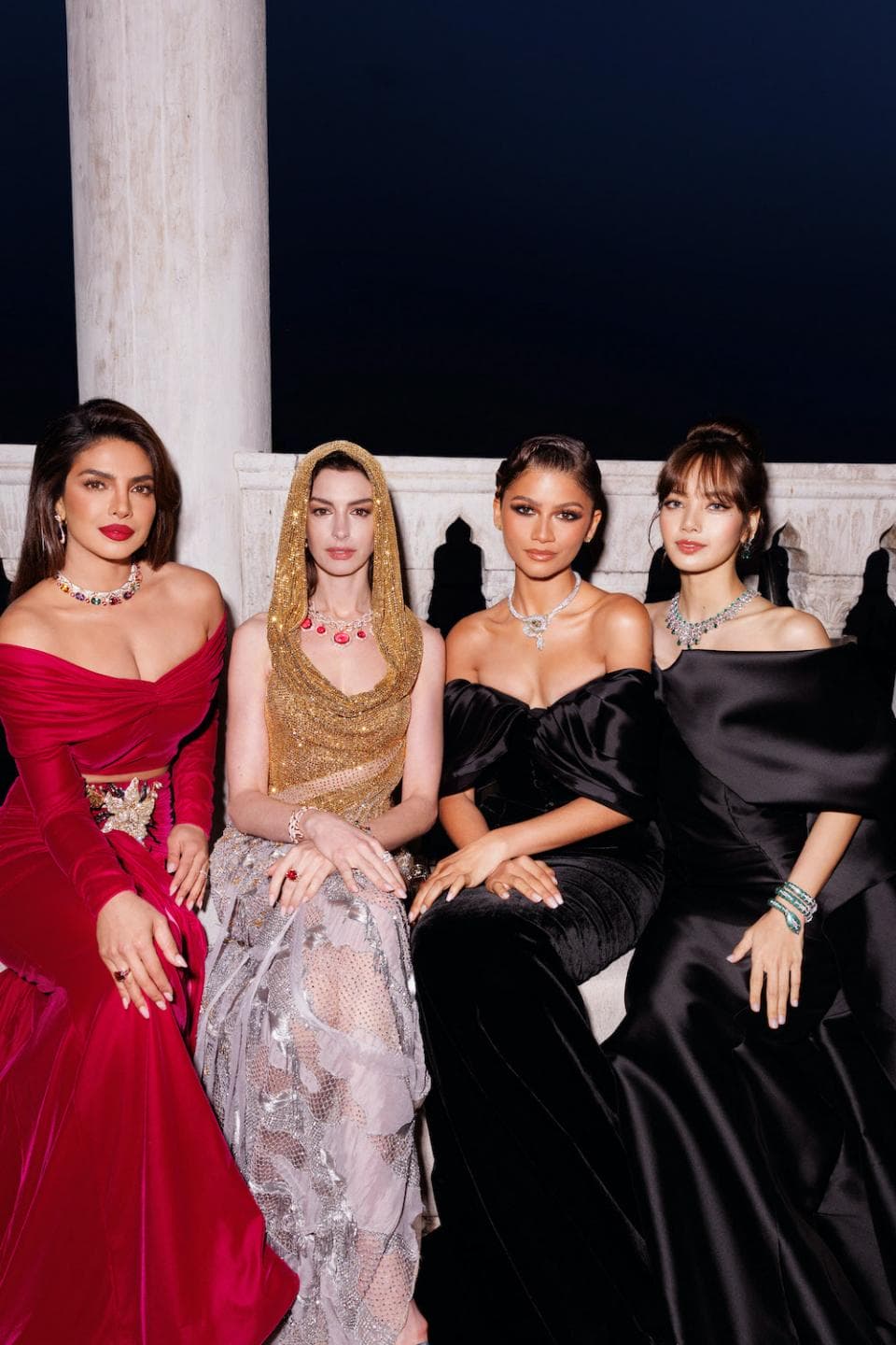 Priyanka Chopra, Anne Hathaway, Zendaya, Lisa