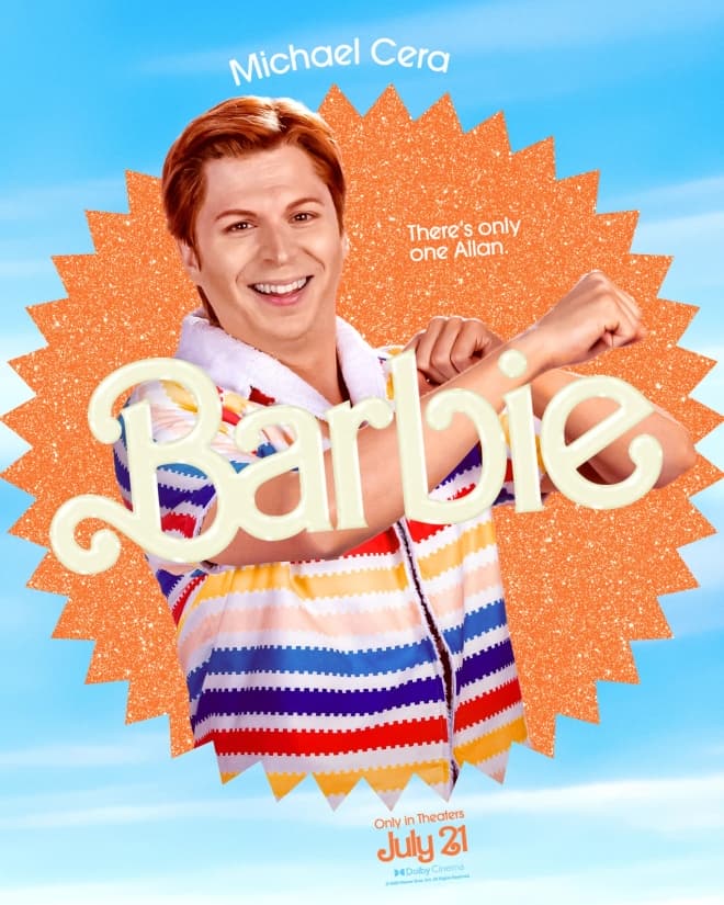 BARBIE MOVIE GRETA GERWIG MICHAEL CERA ALLAN CAMP MOVIE POSTER