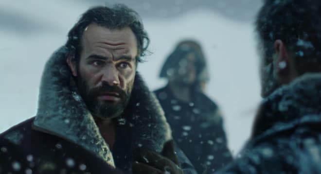 A still of a confrontation in The Frost, by Waymark and Latent Cinema.