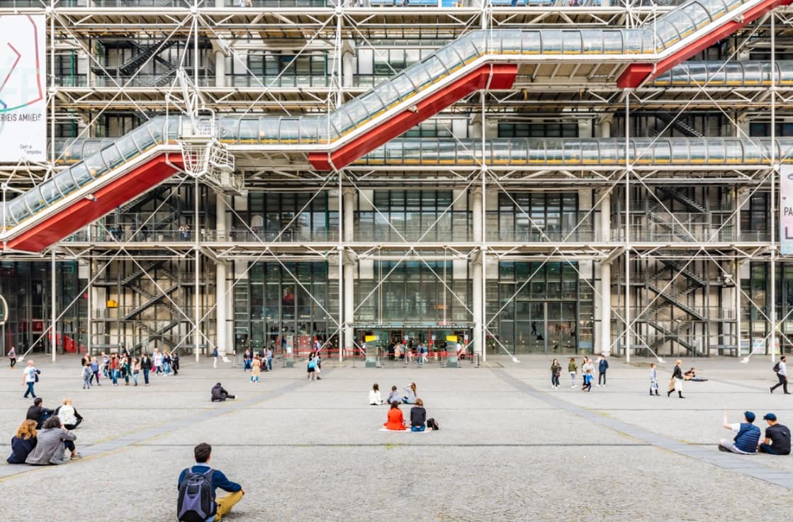 El Centro Pompidou, Imagen: Archdaily.