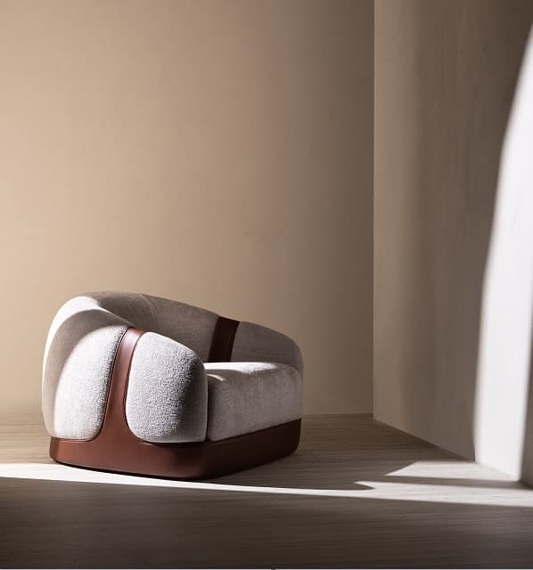 Cristián Mohaded's "Corsé" sillón. Imagen: Molteni&C.