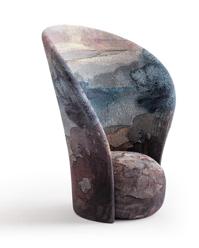 El sillón "Diorama" diseñado por Front para Moroso. Imagen: Alessandro Paderni.