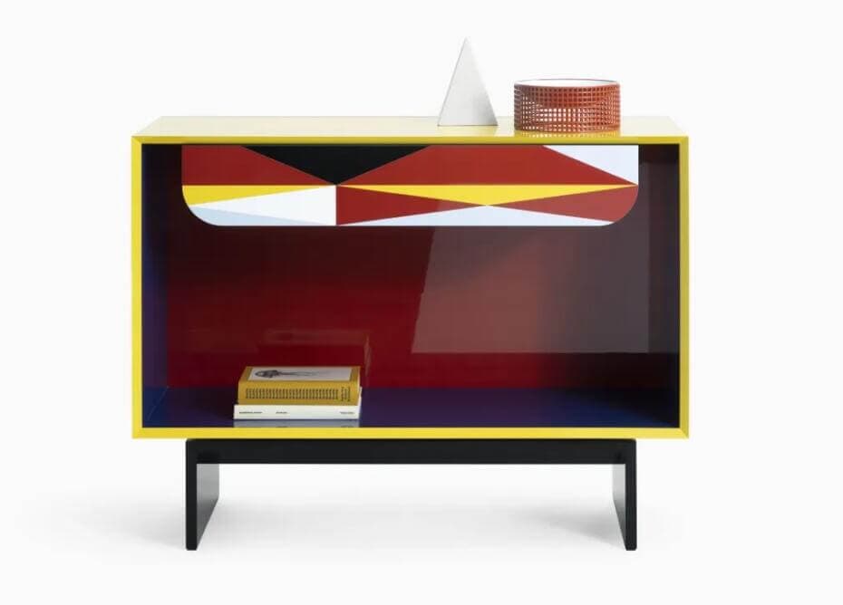 Porro Linea open sideboard with drawer. Image: Alberto Strada.