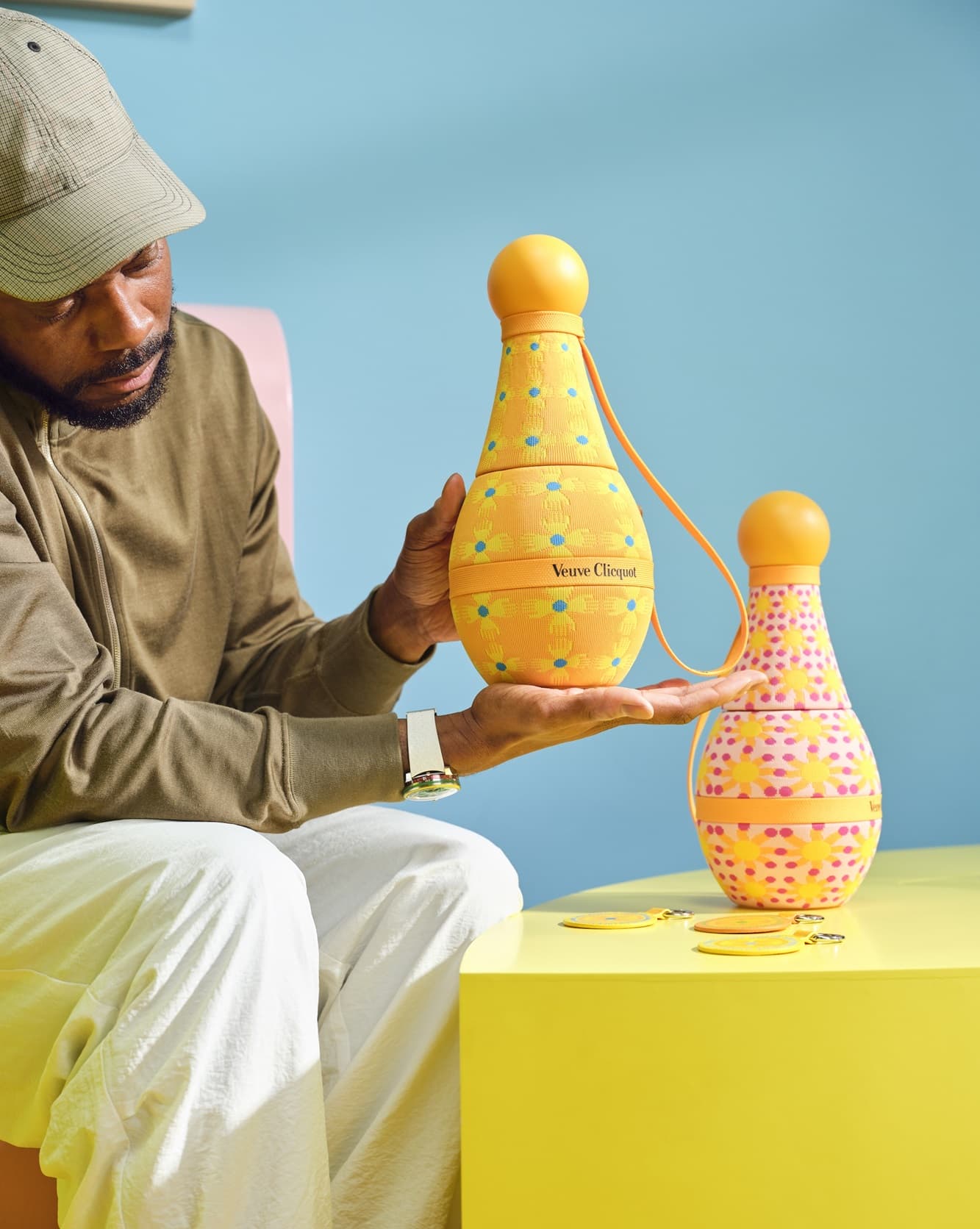 Yinka Ilori y Veuve Clicquot "Persiguiendo el sol" instalación. Imagen: culturalee.art. 