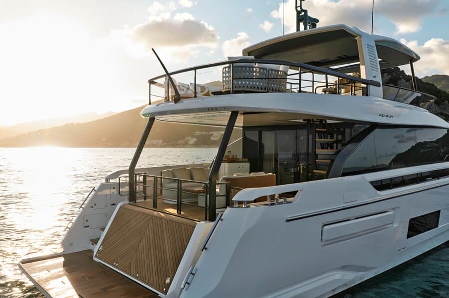 The Deck2Deck™ garage door shown in its closed position